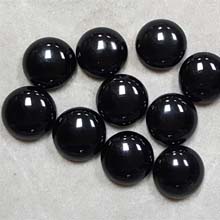 13MM ROUND CABOCHON BLACK ONYX(10PCS/BAG)